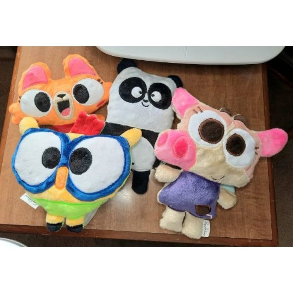 Billy Bird Panda robot Lisa Cat Cowy Linkgo Kids Plush Stuffed Animal Soft Safe - Picture 5 of 5